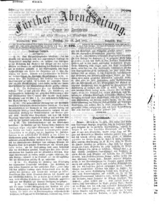 Fürther Abendzeitung Dienstag 18. Juli 1865