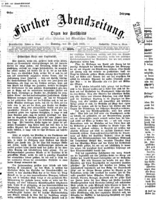 Fürther Abendzeitung Sonntag 30. Juli 1865