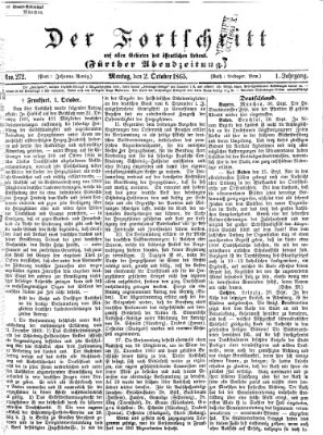 Der Fortschritt auf allen Gebieten des öffentlichen Lebens Montag 2. Oktober 1865