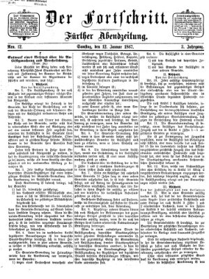 Der Fortschritt (Der Fortschritt auf allen Gebieten des öffentlichen Lebens) Samstag 12. Januar 1867