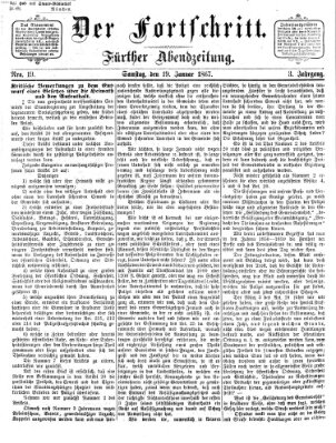 Der Fortschritt (Der Fortschritt auf allen Gebieten des öffentlichen Lebens) Samstag 19. Januar 1867