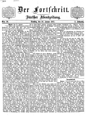 Der Fortschritt (Der Fortschritt auf allen Gebieten des öffentlichen Lebens) Samstag 26. Januar 1867