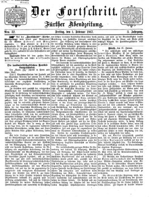 Der Fortschritt (Der Fortschritt auf allen Gebieten des öffentlichen Lebens) Freitag 1. Februar 1867