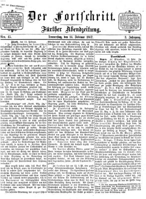 Der Fortschritt (Der Fortschritt auf allen Gebieten des öffentlichen Lebens) Donnerstag 14. Februar 1867