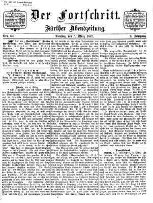 Der Fortschritt (Der Fortschritt auf allen Gebieten des öffentlichen Lebens) Dienstag 5. März 1867