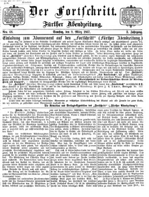 Der Fortschritt (Der Fortschritt auf allen Gebieten des öffentlichen Lebens) Samstag 9. März 1867