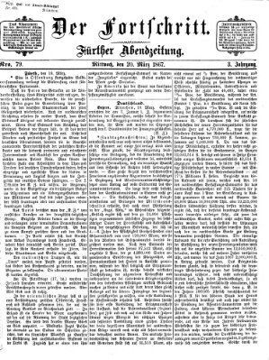 Der Fortschritt (Der Fortschritt auf allen Gebieten des öffentlichen Lebens) Mittwoch 20. März 1867