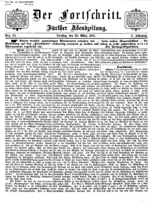 Der Fortschritt (Der Fortschritt auf allen Gebieten des öffentlichen Lebens) Dienstag 26. März 1867