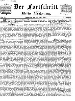 Der Fortschritt (Der Fortschritt auf allen Gebieten des öffentlichen Lebens) Donnerstag 28. März 1867