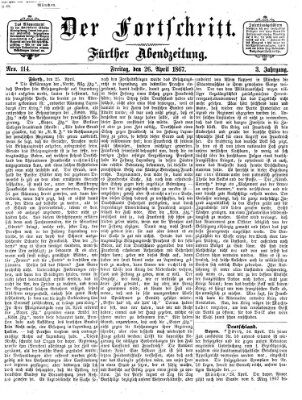 Der Fortschritt (Der Fortschritt auf allen Gebieten des öffentlichen Lebens) Freitag 26. April 1867