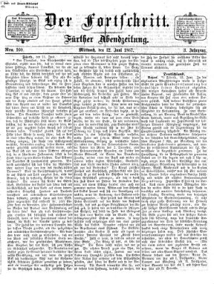 Der Fortschritt (Der Fortschritt auf allen Gebieten des öffentlichen Lebens) Mittwoch 12. Juni 1867