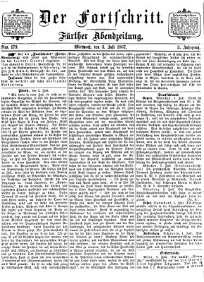 Der Fortschritt (Der Fortschritt auf allen Gebieten des öffentlichen Lebens) Mittwoch 3. Juli 1867