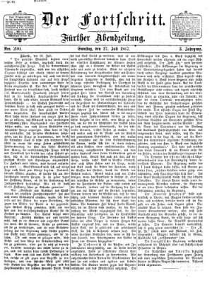 Der Fortschritt (Der Fortschritt auf allen Gebieten des öffentlichen Lebens) Samstag 27. Juli 1867