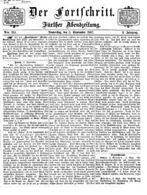 Der Fortschritt (Der Fortschritt auf allen Gebieten des öffentlichen Lebens) Donnerstag 5. September 1867