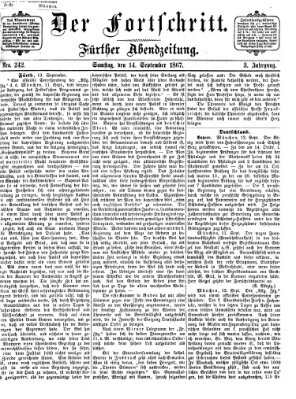 Der Fortschritt (Der Fortschritt auf allen Gebieten des öffentlichen Lebens) Samstag 14. September 1867