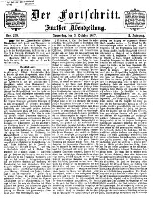 Der Fortschritt (Der Fortschritt auf allen Gebieten des öffentlichen Lebens) Donnerstag 3. Oktober 1867