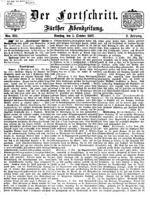 Der Fortschritt (Der Fortschritt auf allen Gebieten des öffentlichen Lebens) Samstag 5. Oktober 1867