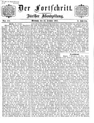 Der Fortschritt (Der Fortschritt auf allen Gebieten des öffentlichen Lebens) Mittwoch 23. Oktober 1867