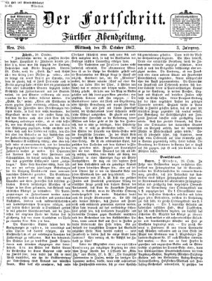 Der Fortschritt (Der Fortschritt auf allen Gebieten des öffentlichen Lebens) Mittwoch 30. Oktober 1867