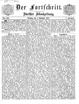 Der Fortschritt (Der Fortschritt auf allen Gebieten des öffentlichen Lebens) Dienstag 5. November 1867