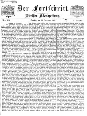 Der Fortschritt (Der Fortschritt auf allen Gebieten des öffentlichen Lebens) Samstag 21. Dezember 1867