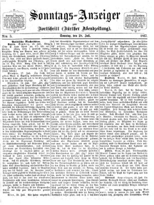 Der Fortschritt (Der Fortschritt auf allen Gebieten des öffentlichen Lebens) Sonntag 28. Juli 1867