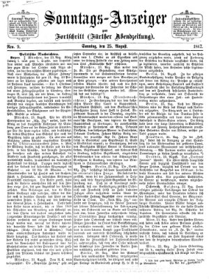 Der Fortschritt (Der Fortschritt auf allen Gebieten des öffentlichen Lebens) Sonntag 25. August 1867