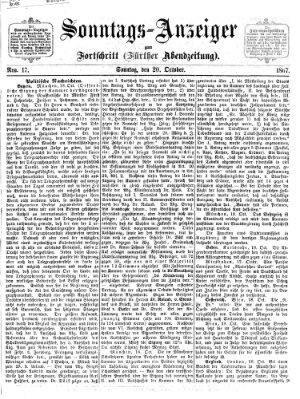 Der Fortschritt (Der Fortschritt auf allen Gebieten des öffentlichen Lebens) Sonntag 20. Oktober 1867