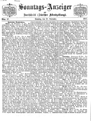 Der Fortschritt (Der Fortschritt auf allen Gebieten des öffentlichen Lebens) Sonntag 29. Dezember 1867