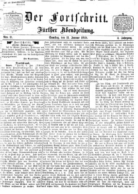 Der Fortschritt (Der Fortschritt auf allen Gebieten des öffentlichen Lebens) Samstag 11. Januar 1868