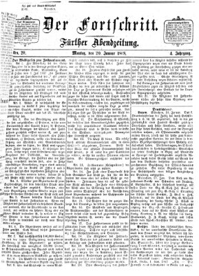 Der Fortschritt (Der Fortschritt auf allen Gebieten des öffentlichen Lebens) Montag 20. Januar 1868