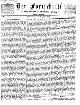 Der Fortschritt auf allen Gebieten des öffentlichen Lebens Mittwoch 3. Juni 1868