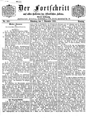 Der Fortschritt auf allen Gebieten des öffentlichen Lebens Samstag 7. November 1868