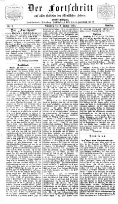 Der Fortschritt auf allen Gebieten des öffentlichen Lebens Samstag 2. Januar 1869