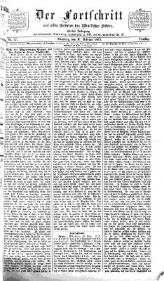 Der Fortschritt auf allen Gebieten des öffentlichen Lebens Dienstag 16. Februar 1869