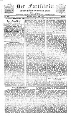 Der Fortschritt auf allen Gebieten des öffentlichen Lebens Freitag 28. Mai 1869