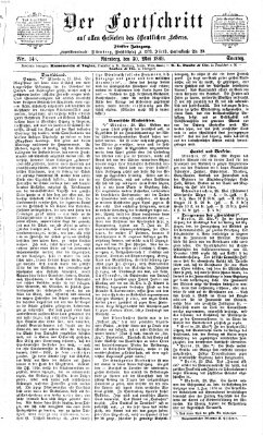 Der Fortschritt auf allen Gebieten des öffentlichen Lebens Sonntag 30. Mai 1869