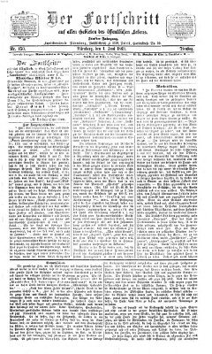 Der Fortschritt auf allen Gebieten des öffentlichen Lebens Dienstag 1. Juni 1869