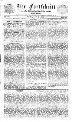 Der Fortschritt auf allen Gebieten des öffentlichen Lebens Donnerstag 3. Juni 1869