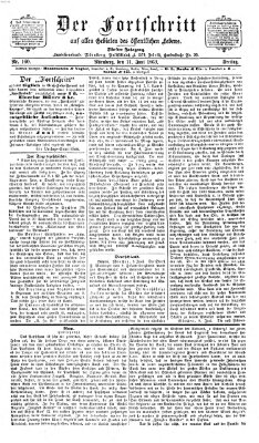 Der Fortschritt auf allen Gebieten des öffentlichen Lebens Freitag 11. Juni 1869