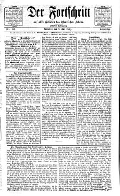 Der Fortschritt auf allen Gebieten des öffentlichen Lebens Donnerstag 8. Juli 1869