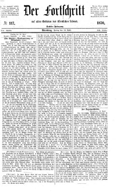 Der Fortschritt auf allen Gebieten des öffentlichen Lebens Freitag 29. April 1870