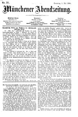 Münchener Abendzeitung Sonntag 1. Mai 1864