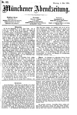 Münchener Abendzeitung Montag 2. Mai 1864