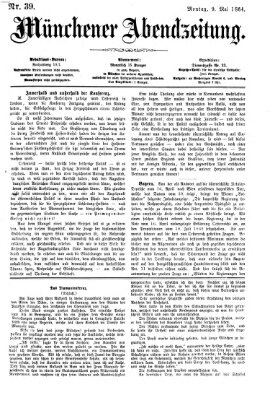 Münchener Abendzeitung Montag 9. Mai 1864