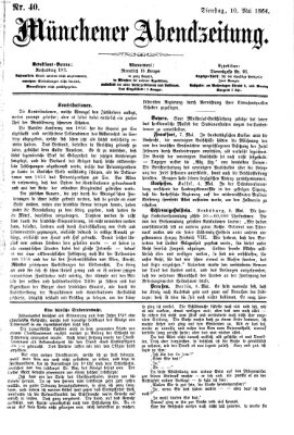 Münchener Abendzeitung Dienstag 10. Mai 1864