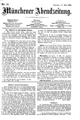 Münchener Abendzeitung Samstag 21. Mai 1864