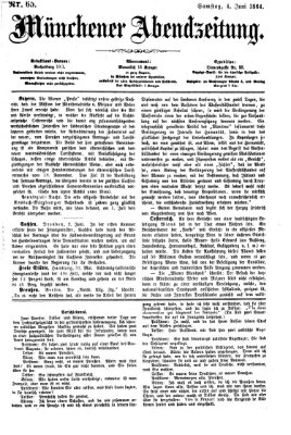 Münchener Abendzeitung Samstag 4. Juni 1864