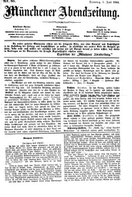 Münchener Abendzeitung Sonntag 5. Juni 1864