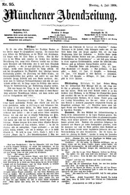 Münchener Abendzeitung Montag 4. Juli 1864